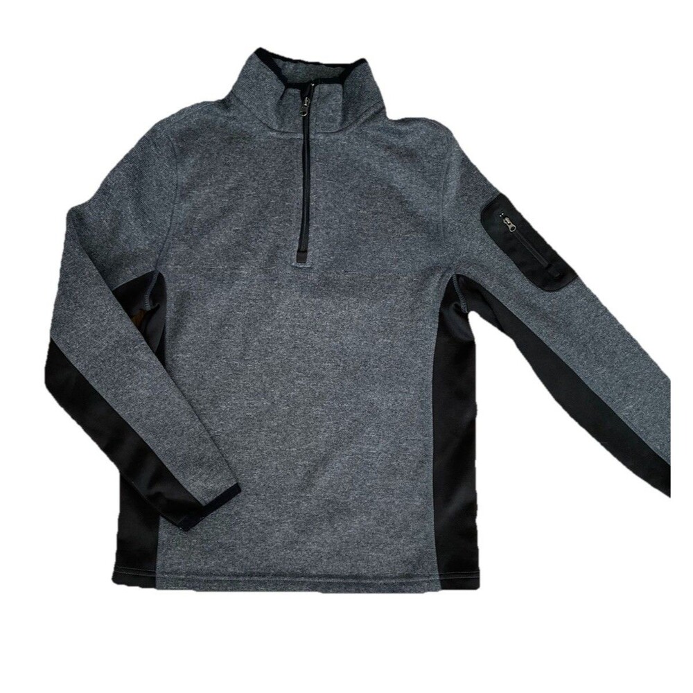 Beverly Hills Polo Club Pullover Sweatshirt Men’s SZ S Fox Gray/Black Fleece